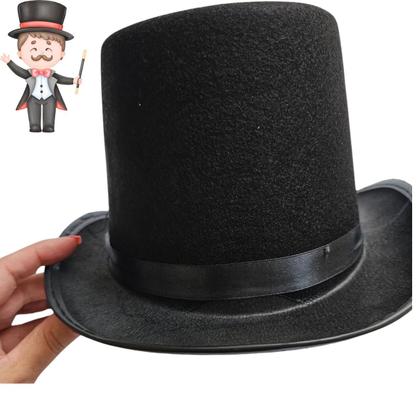 Imagem de Cartola Magico chápeu feltro preto adulto carnaval fantasia