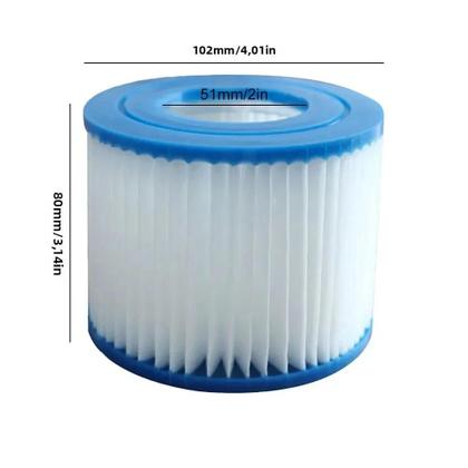Imagem de Cartucho De Filtro De Piscina VI Substituição Para Best Way Flowclear Lay-Z-Spa Intex Tipo 1-10Pc