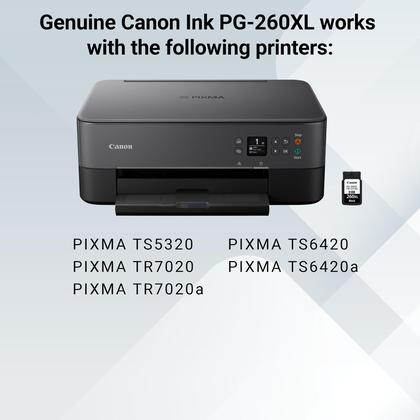 Imagem de Cartucho de tinta Canon PG-260 XL preto genuíno TS5320/6420/6420