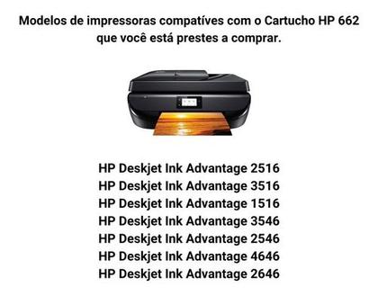 Imagem de Cartucho De Tinta Hp 662 Preto Advantage Original