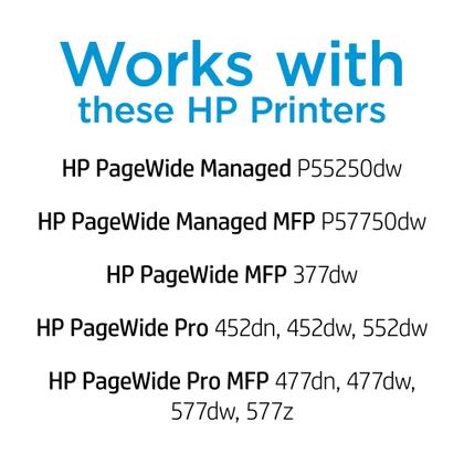 Imagem de Cartucho de tinta HP 972A PageWide preto para impressoras da série