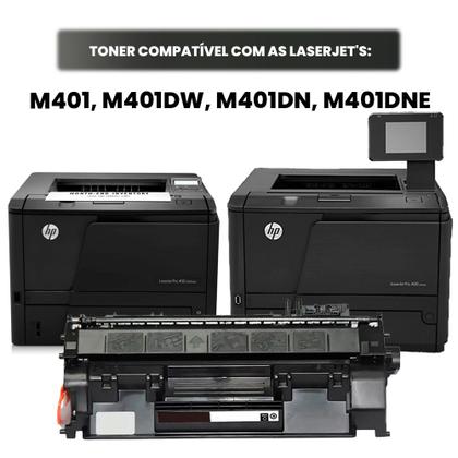 Imagem de Cartucho de Toner Compatível CF280X 80X M401 M401DW M401DN M401DNE 6.500 Páginas