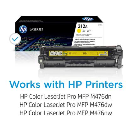 Imagem de Cartucho de toner HP 312A Amarelo  Color LaserJet Pro MFP M476