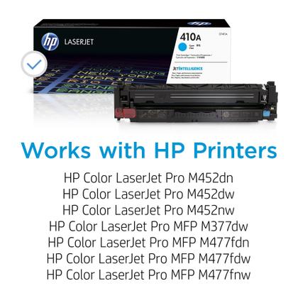 Imagem de Cartucho de toner HP 410A Cyan  Séries M452, M377, M477