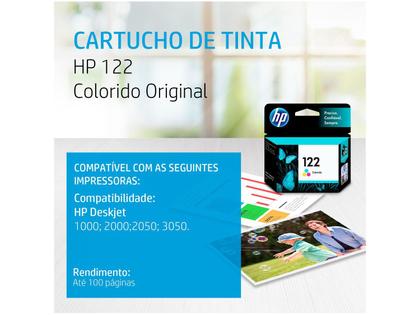 Imagem de Cartucho HP 122 Color Original  Alta Qualidade e Rendimento