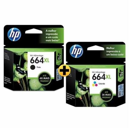 Imagem de cartucho HP 664XL Preto 664xl color 3636 4676 3786 5676