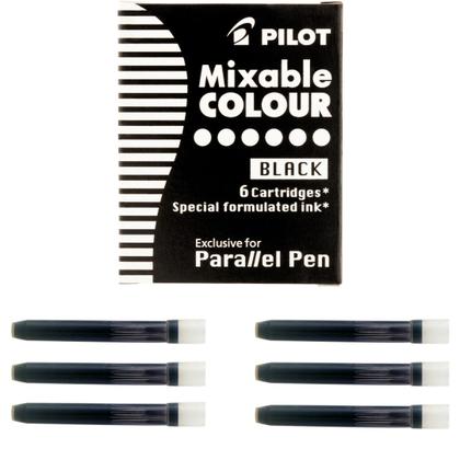 Imagem de Cartucho Refil Caneta Parallel Pen Preto PILOT IC-P3-S6 6un.