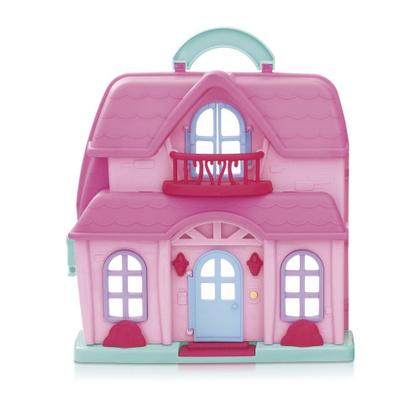 Imagem de Casa Boneca Infantil Maleta Luz Som Móveis Acessórios Portátil Brinquedo