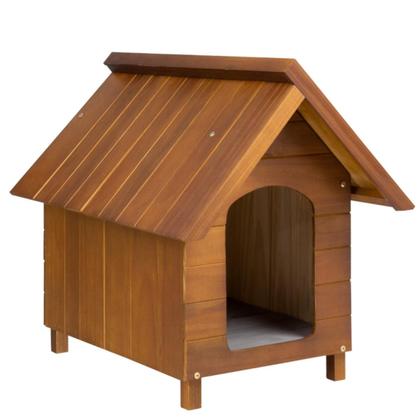 Imagem de Casa Casinha Cachorro Caes Pet Pequena N1 Madeira Cerejeira