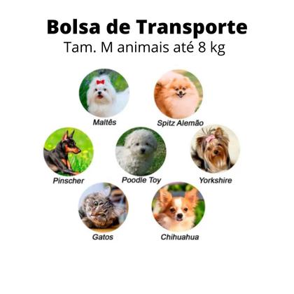 Imagem de Casa E Bolsa De Transporte Pet Cachorro Gato Tamanhos P M G