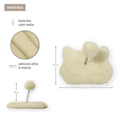 Imagem de Casa Para Gatos Plataformas Rede Brinquedo Poste Sisal Bolinha Mola Maluca