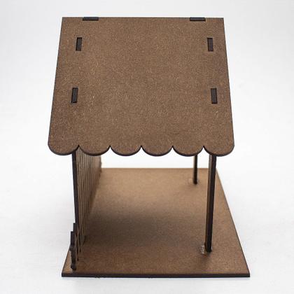 Imagem de Casa Rústica Presépio MDF 15 cm