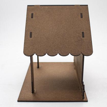Imagem de Casa Rústica Presépio MDF 15 cm