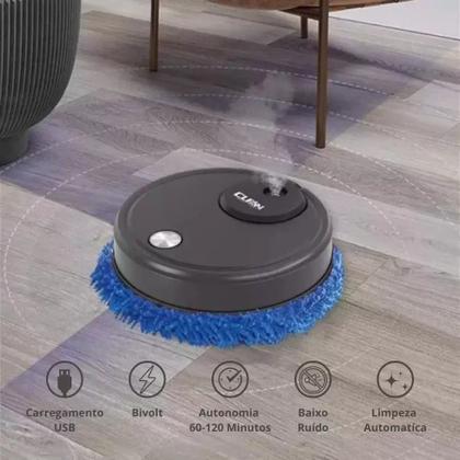 Imagem de Casa Sempre Limpa com Robô Mop Bivolt Recarregável.