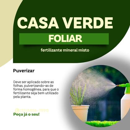 Imagem de Casa Verde Adubo Fertilizante Concentrado Foliar ou Raiz 120 e 500 ml Dimy