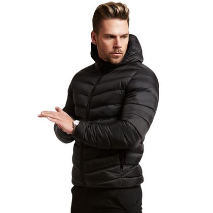 Imagem de Casaco Bobojaco Jaqueta Puffer Gomada com Capuz Removível e Bolsos