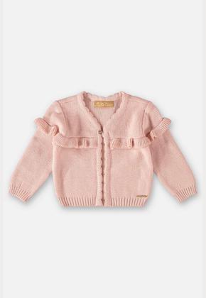 Imagem de Casaco Cardigan em Tricô para Bebê Menina Up Baby