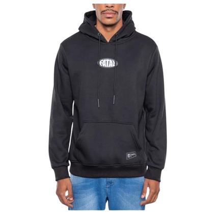 Imagem de Casaco de Moletom Bolso Canguru Fatal Fechado Preto