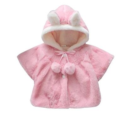 Imagem de Casaco de Veludo para Bebê Menina - Jaqueta com Orelhas de Lã para Outono/Inverno