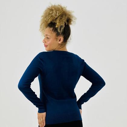 Imagem de Casaco Facinelli Cardigan Lã com Botão Básico Feminino