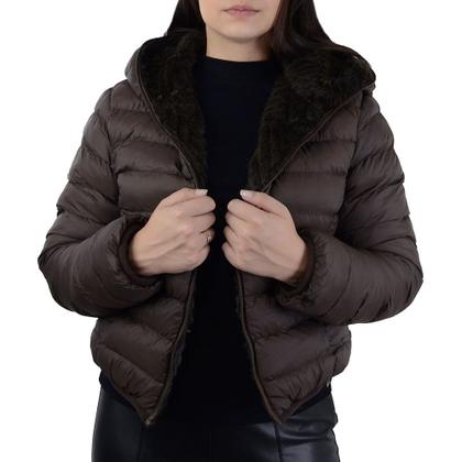 Casaco Feminino Alpelo Dupla Face Marrom Cocoa - 20600050 Imagem de Casaco Feminino Alpelo Dupla Face Marrom Cocoa - 20600050