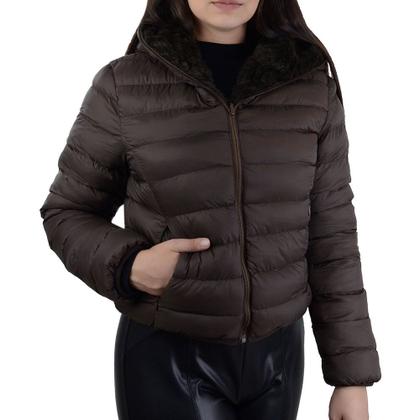 Casaco Feminino Alpelo Dupla Face Marrom Cocoa - 20600050 Imagem de Casaco Feminino Alpelo Dupla Face Marrom Cocoa - 20600050