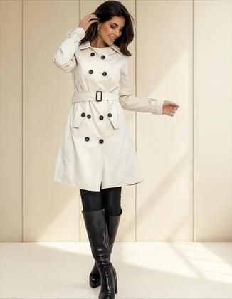 Imagem de Casaco feminino Blazer Sobretudo presente dia das mães