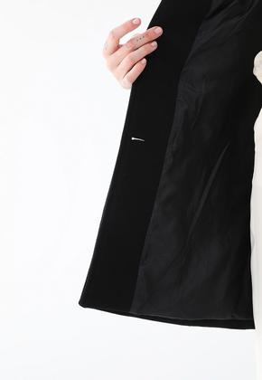 Imagem de Casaco Feminino De Lã Batida Inverno Elegante Com Botões