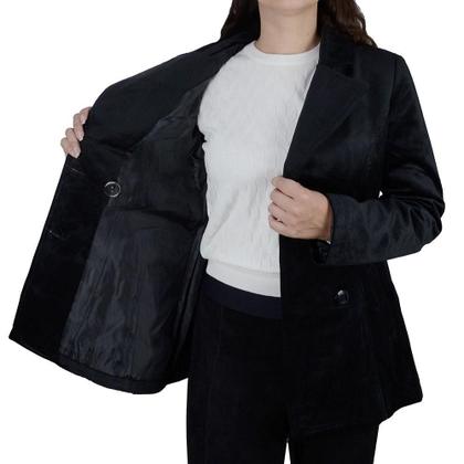 Imagem de Casaco Feminino Facinelli By Mooncity Veludo Preto - 610228