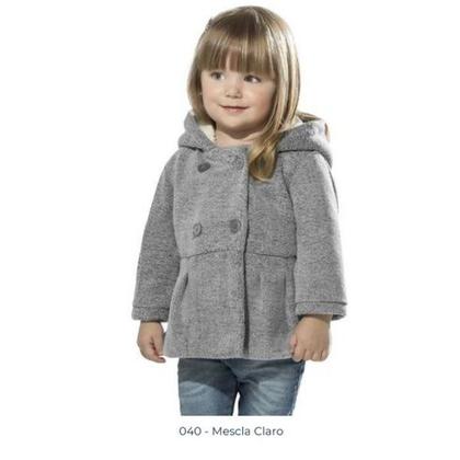 Imagem de Casaco feminino infantil inverno com capuz