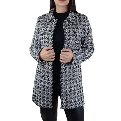 Imagem de Casaco Feminino Pellini Xadrez Preto - GD4319
