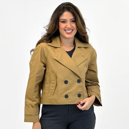 Imagem de Casaco Hering Trench Coat Curto com Botão Feminino