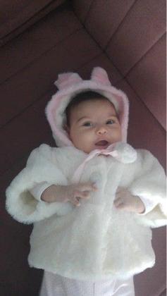 Imagem de Casaco Infantil Meninas Inverno Estola Bolero Poncho Fleece