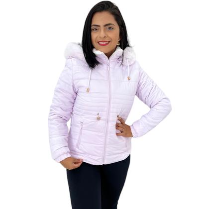 Casaco Jaqueta Feminina Dupla Face Veste Dois Lado Peluciada - Anj Modas Imagem de Casaco Jaqueta Feminina Dupla Face Veste Dois Lado Peluciada