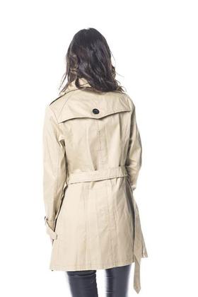 Imagem de Casaco Jaqueta Sobretudo Feminino Trench Coat Forrado Em Sarja Super Elegante