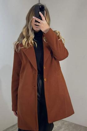 Imagem de Casaco Lã Batida Alongado Forrado Vanibele