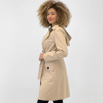 Imagem de Casaco Malise 7/8 Trench Coat em Tecido Feminino