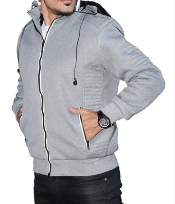 Imagem de Casaco Masculino Moletom Jaqueta Inverno Forrado Alta Qualidade com Capuz