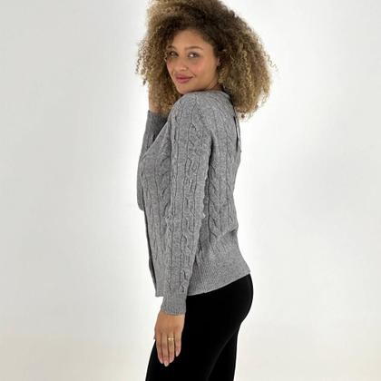 Imagem de Casaco Miose Cardigan Curto com Botão Feminino