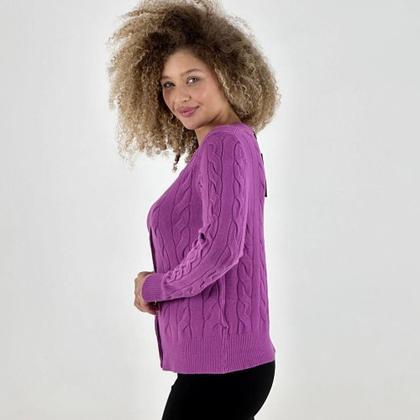 Imagem de Casaco Miose Cardigan Curto com Botão Feminino