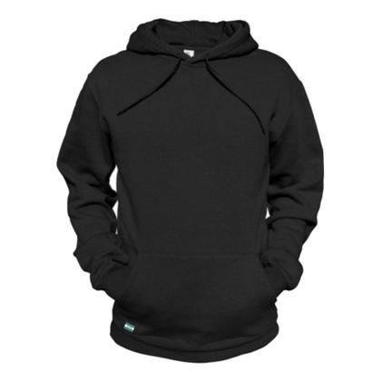 Imagem de Casaco Moletom liso Canguru com bolso e Capuz Masculino e Feminino blusa de frio Plus Size-M007