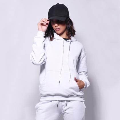 Imagem de Casaco Moletom liso Masculino e Feminino blusa de frio Com Capuz Modelo Canguru -RM004
