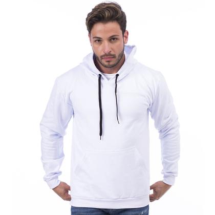 Imagem de Casaco Moletom Masculino Feminino blusa de frio Com Capuz e bolso Canguru com relógio digital- K101