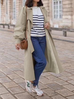 Imagem de Casaco Trench Coat Tankaneo, longo e moderno, feminino