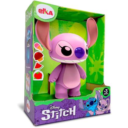 Imagem de Casal Stitch e Angel Braços Boca Orelhas Articulados Elka