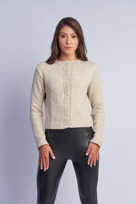Casaqueto mousse feminino tricot-405 - MIMO MALHAS Imagem de Casaqueto mousse feminino tricot-405
