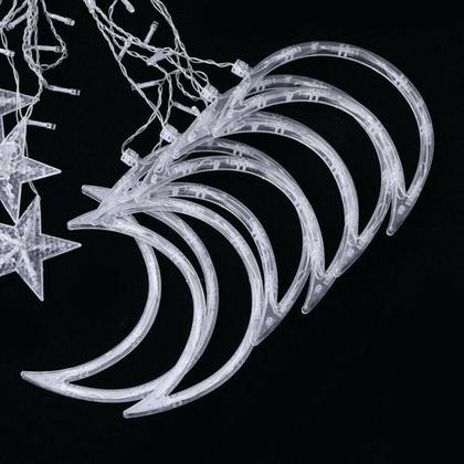 Imagem de Cascata 138 LED Com Estrela e Lua 8 Funções M/F