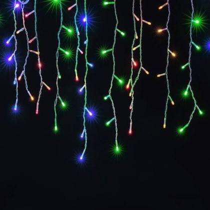 Cascata 200 Led 8 Funções 5m- 127V - v8 Imagem de Cascata 200 Led 8 Funções 5m- 127V
