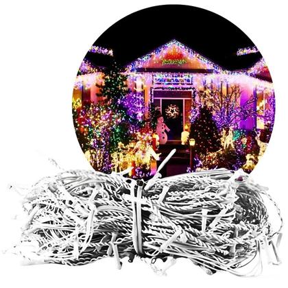 Imagem de Cascata 3 Metros 100 Leds Decoração De Natal 8 Funções Pisca