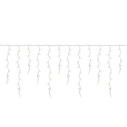 Imagem de Cascata 300 Led 10 Funções Prova D'água 31v Bivolt Fio Branco 6m Uso Externo Natal